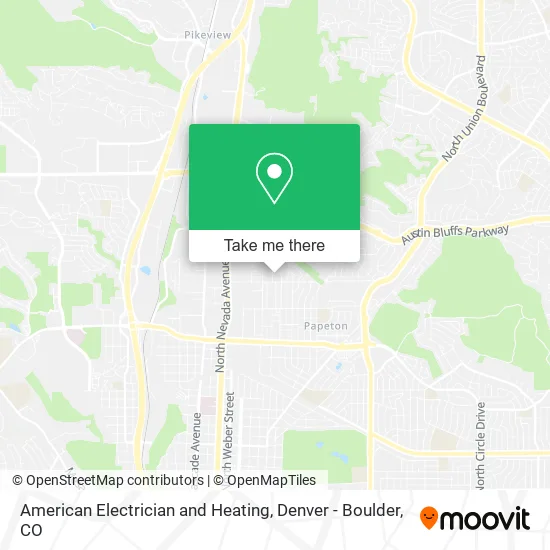 American Electrician and Heating map