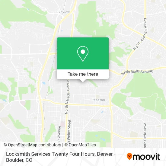 Locksmith Services Twenty Four Hours map