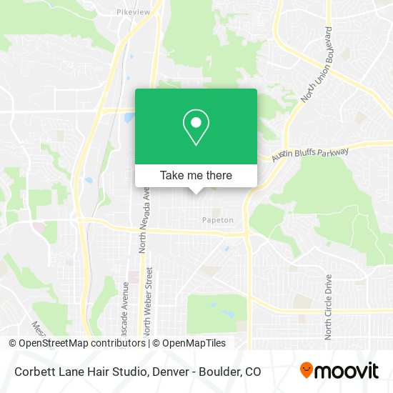 Mapa de Corbett Lane Hair Studio