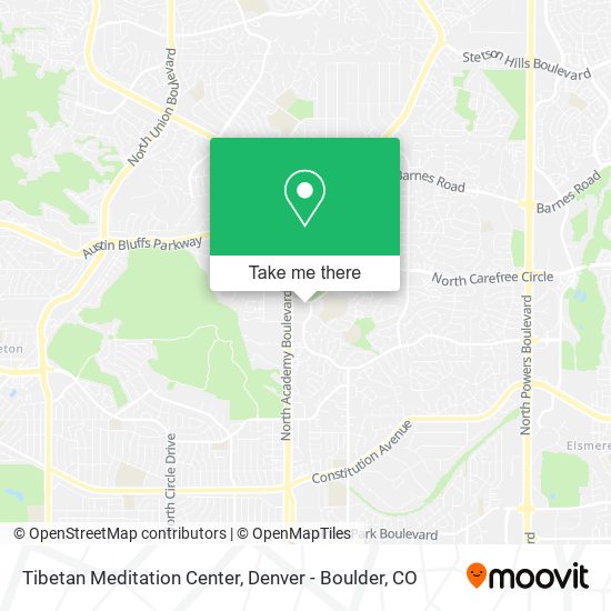 Mapa de Tibetan Meditation Center