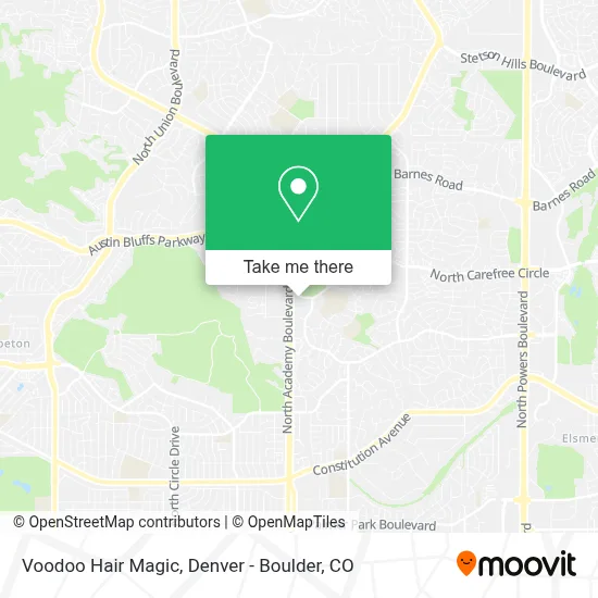 Voodoo Hair Magic map