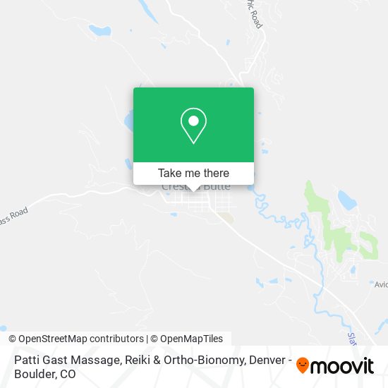 Patti Gast Massage, Reiki & Ortho-Bionomy map