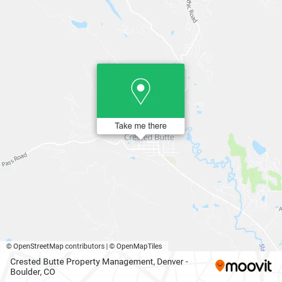 Crested Butte Property Management map