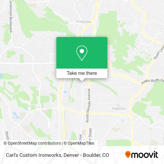 Mapa de Carl's Custom Ironworks