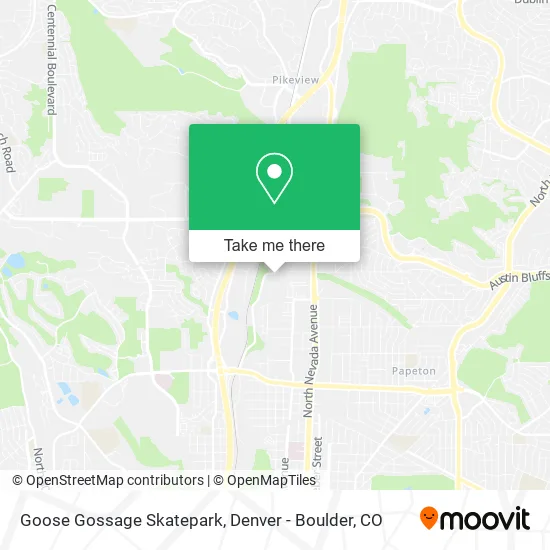 Goose Gossage Skatepark map