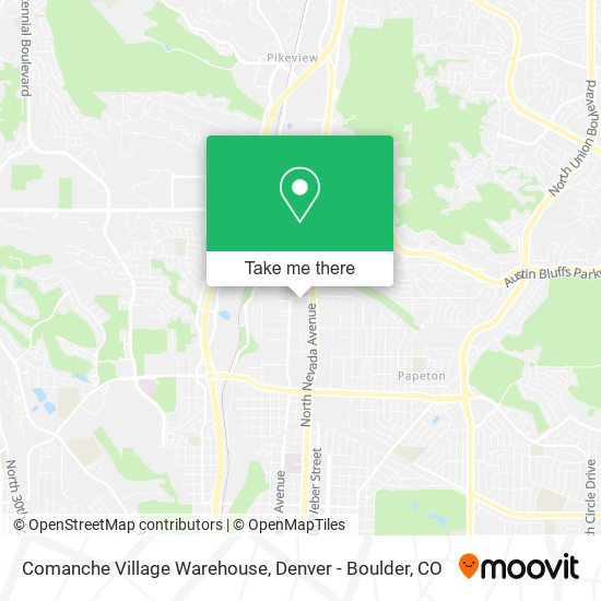 Mapa de Comanche Village Warehouse