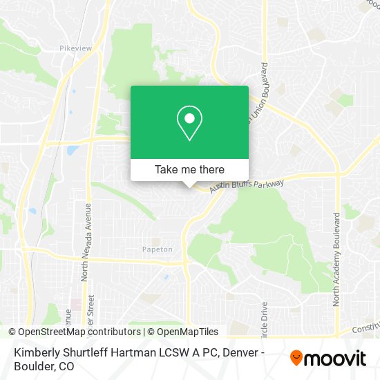 Kimberly Shurtleff Hartman LCSW A PC map