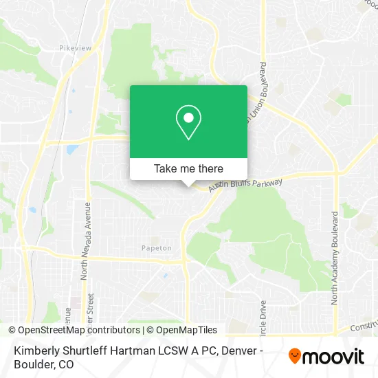 Kimberly Shurtleff Hartman LCSW A PC map