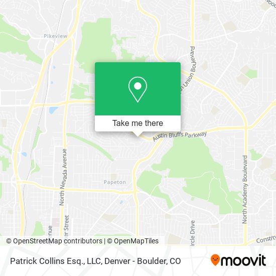 Mapa de Patrick Collins Esq., LLC
