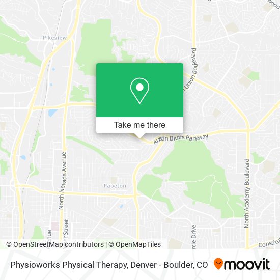 Physioworks Physical Therapy map
