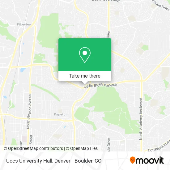 Uccs University Hall map