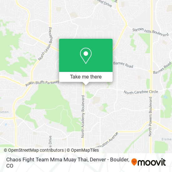 Mapa de Chaos Fight Team Mma Muay Thai