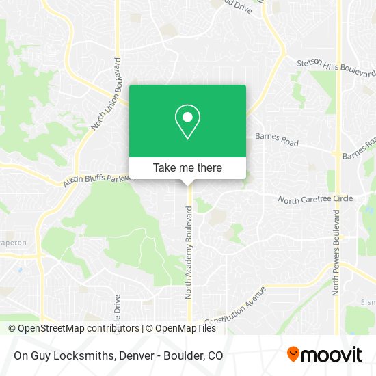 On Guy Locksmiths map