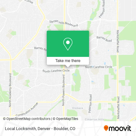Local Locksmith map