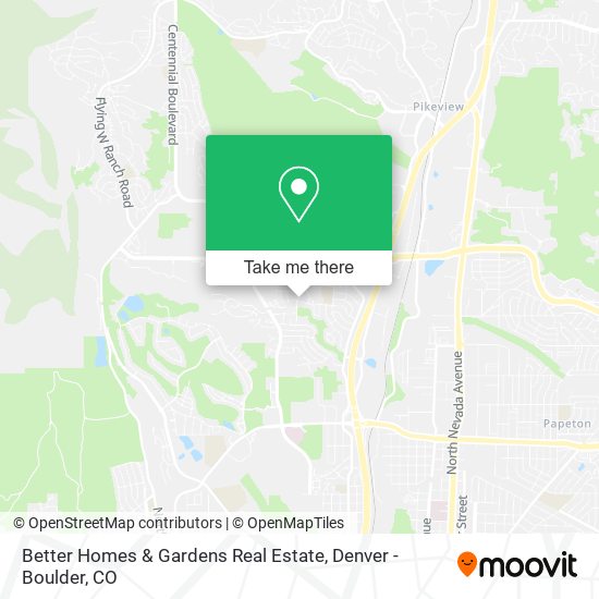 Mapa de Better Homes & Gardens Real Estate
