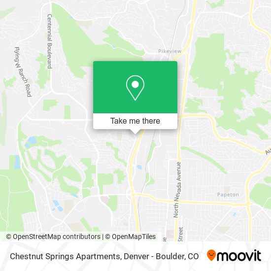 Chestnut Springs Apartments map