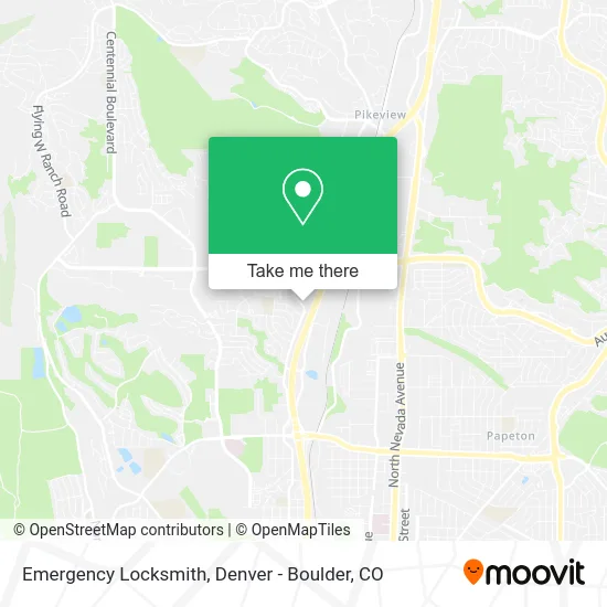 Emergency Locksmith map