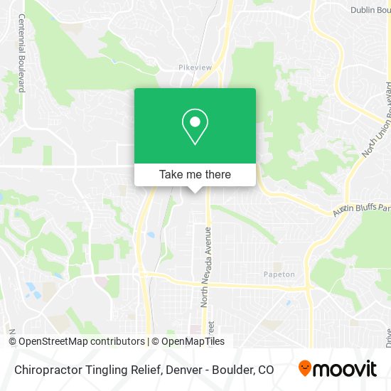 Chiropractor Tingling Relief map