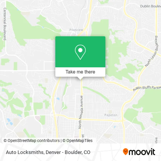 Auto Locksmiths map