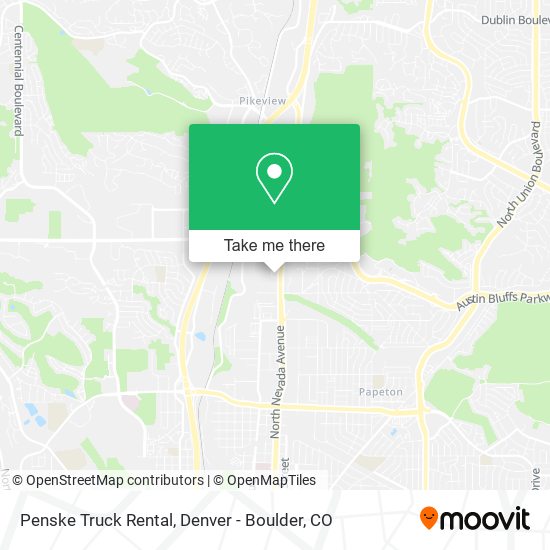 Penske Truck Rental map