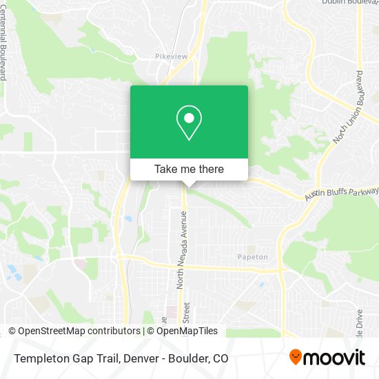 Mapa de Templeton Gap Trail