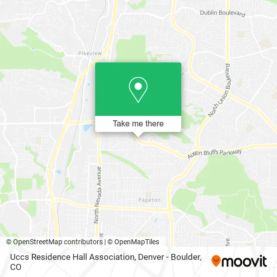 Uccs Residence Hall Association map