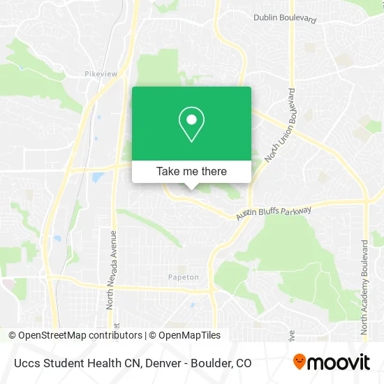 Uccs Student Health CN map