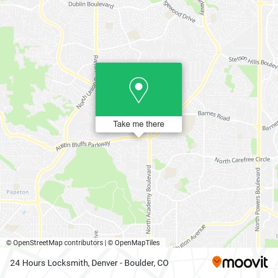 24 Hours Locksmith map