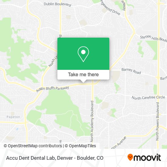 Mapa de Accu Dent Dental Lab