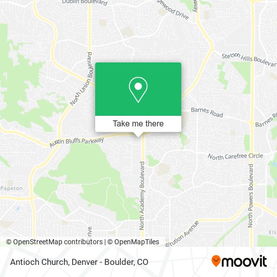 Antioch Church map