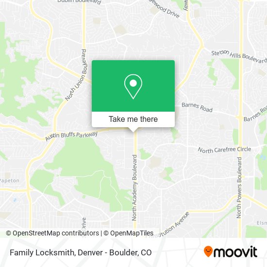 Family Locksmith map