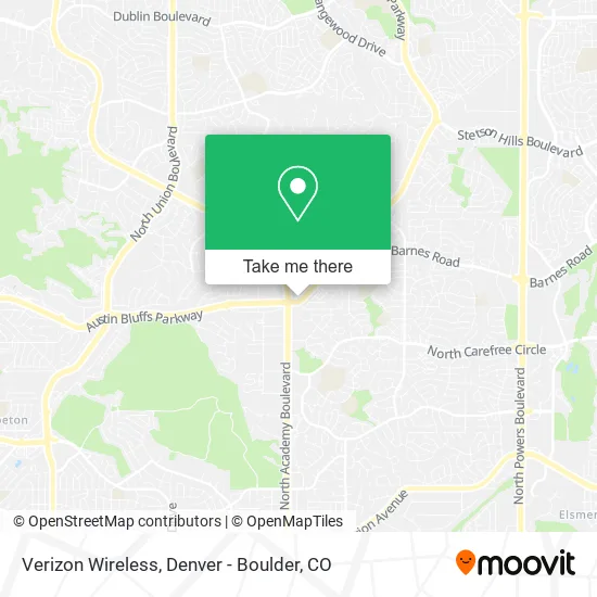 Mapa de Verizon Wireless