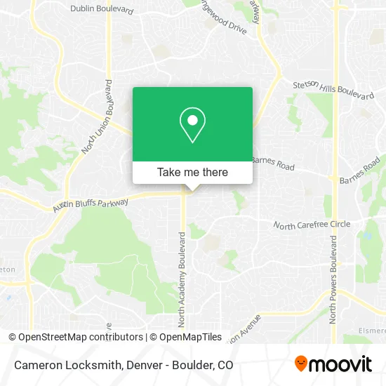 Cameron Locksmith map