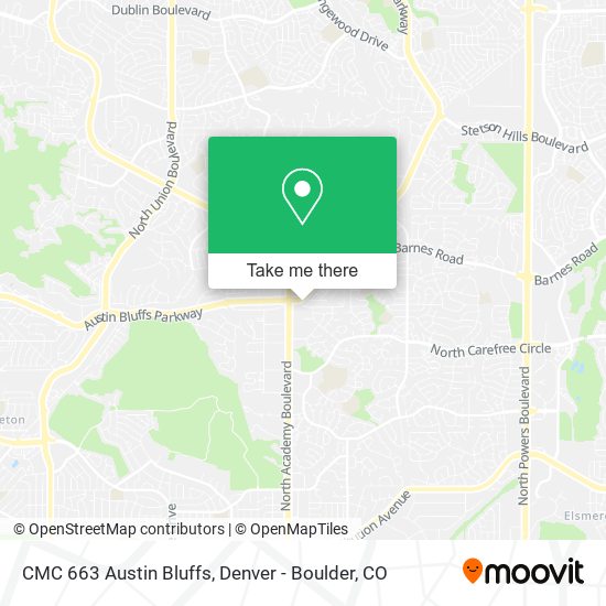 Mapa de CMC 663 Austin Bluffs