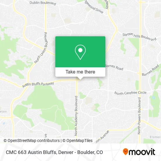 Mapa de CMC 663 Austin Bluffs