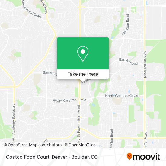 Mapa de Costco Food Court