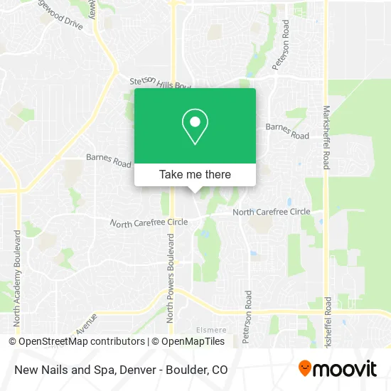 New Nails and Spa map