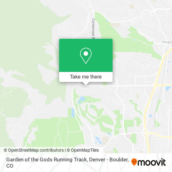 Mapa de Garden of the Gods Running Track