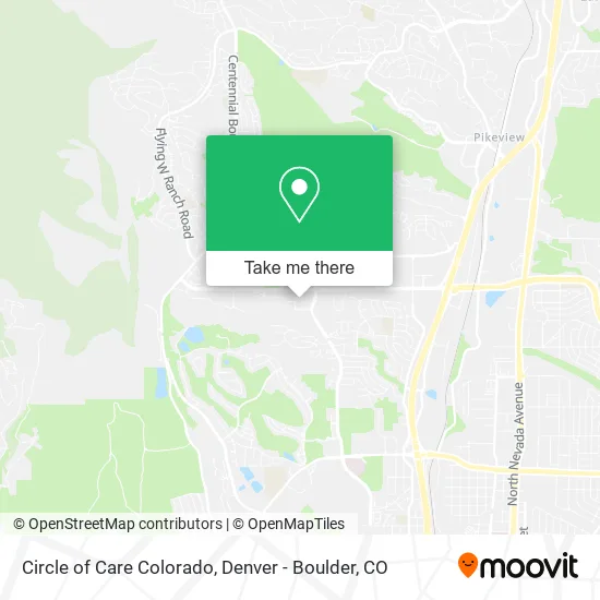 Circle of Care Colorado map