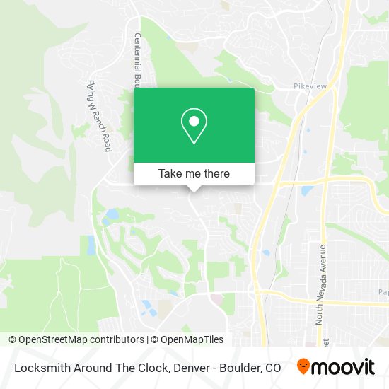 Locksmith Around The Clock map