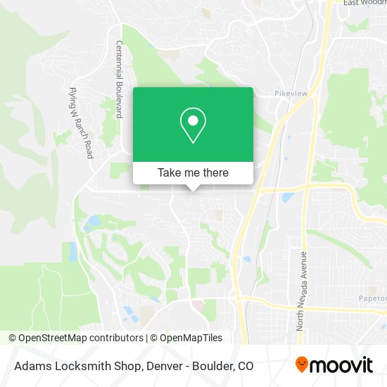 Mapa de Adams Locksmith Shop