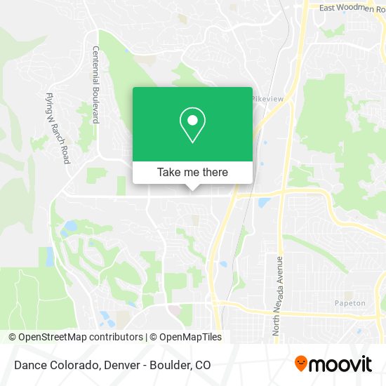 Dance Colorado map