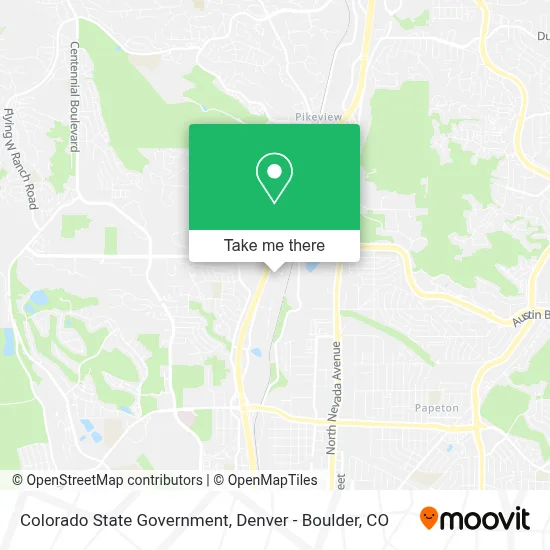 Colorado State Government map