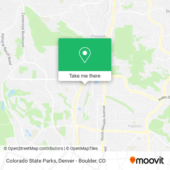Colorado State Parks map