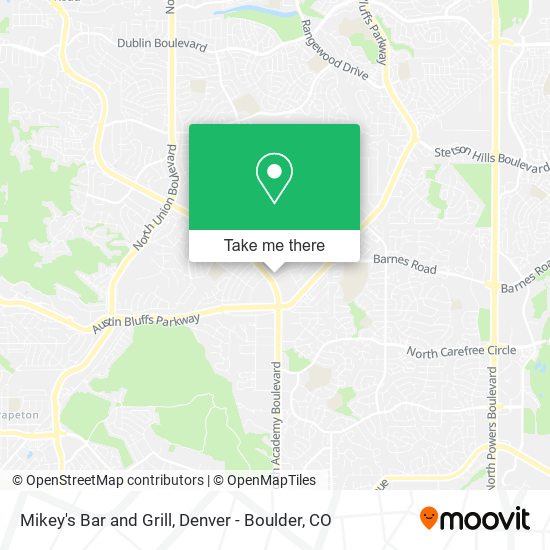 Mikey's Bar and Grill map