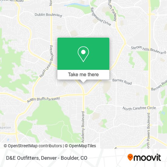 Mapa de D&E Outfitters