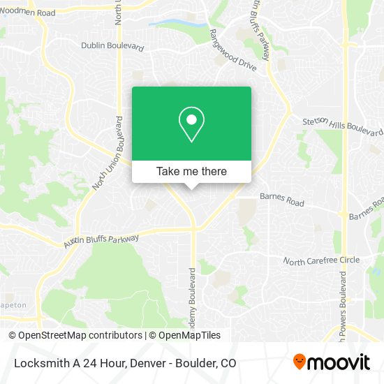 Locksmith A 24 Hour map