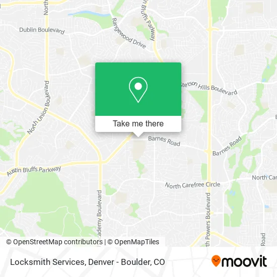 Locksmith Services map