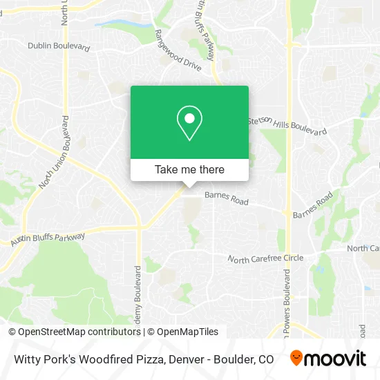 Mapa de Witty Pork's Woodfired Pizza