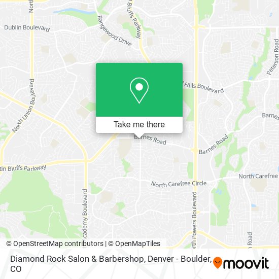 Mapa de Diamond Rock Salon & Barbershop
